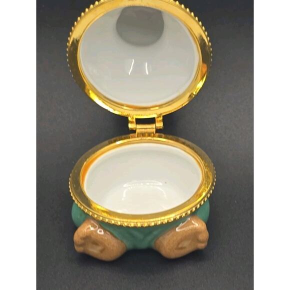 Vintage Noah’s Ark Boy Brown Teddy Bear Trinket Box Ceramic Porcelain 1996 PB24 - Picture 6 of 8